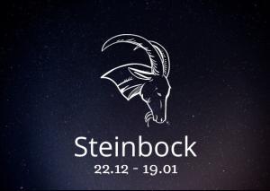 Sternzeichen Steinbock mit Geburtsdatum